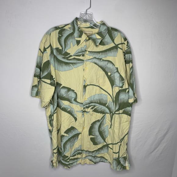 Kona Kai trading Company 70% Silk Button Down Shirt Size L - Picture 1 of 6